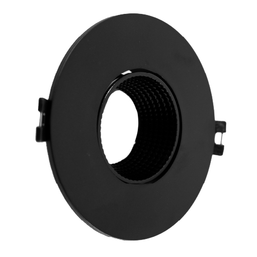 Spot indu1 embutir para GU10 redondo plástico 3,4cm diámetro 11cm negro